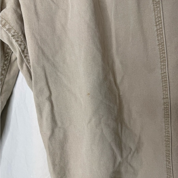 VNTG Dungarees Cream Cargo Jeans BaggyFit Size xl Men’s Size 30x33 - Picture 2 of 6